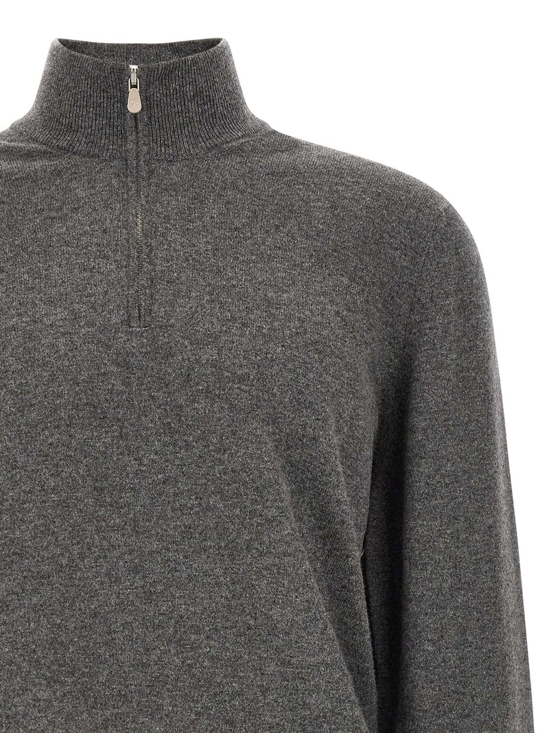 Brunello Cucinelli Gray Cashmere Cardigan for Men