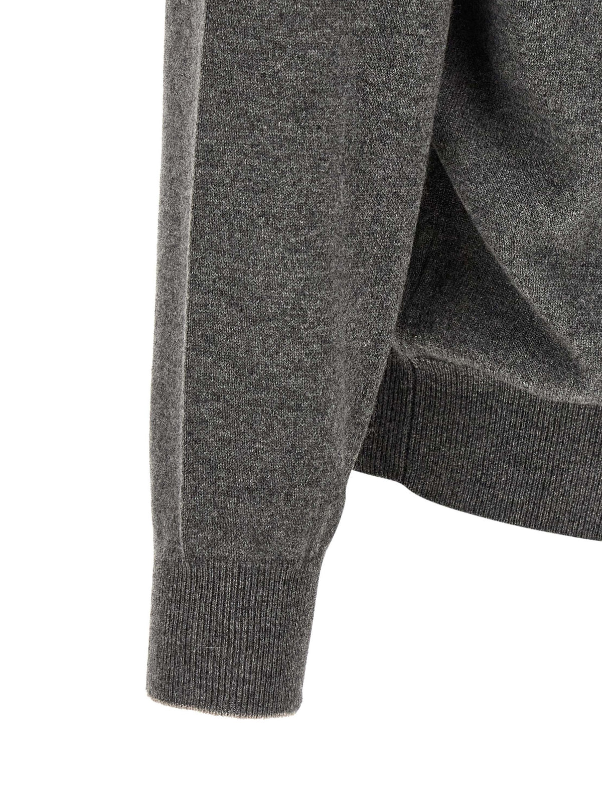 Brunello Cucinelli Gray Cashmere Cardigan - Timeless Elegance