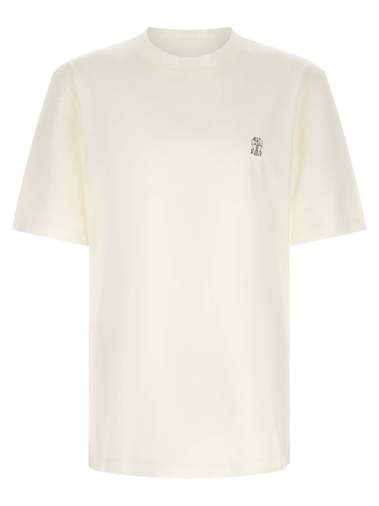 Brunello Cucinelli White Cotton T-Shirt - Luxury Everyday Wear