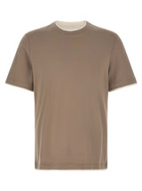 Brunello Cucinelli Gray Cotton T-Shirt - Luxurious Comfort