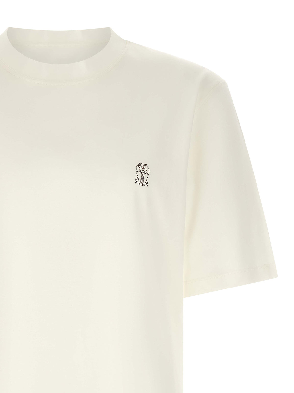 Brunello Cucinelli White Cotton T-Shirt - Luxury Everyday Wear