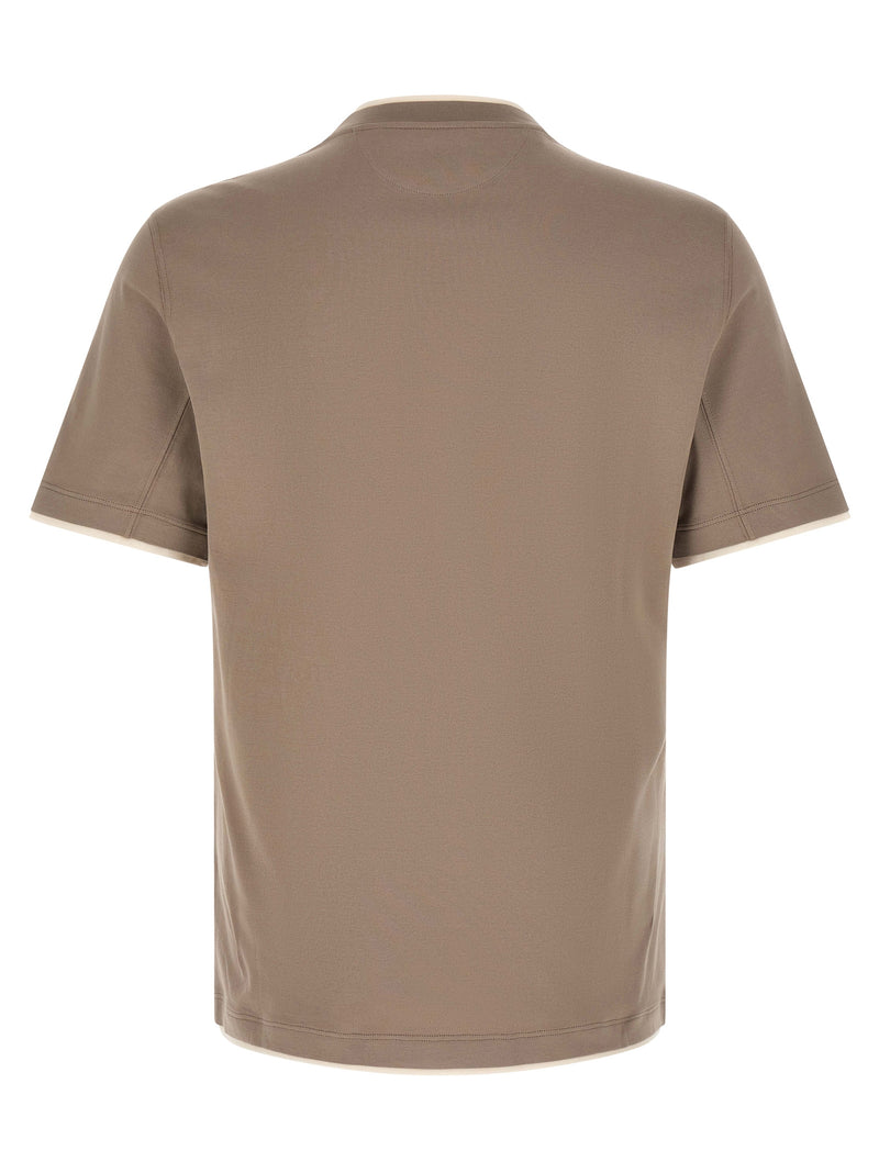 Brunello Cucinelli Gray Cotton T-Shirt - Luxury Casual Wear