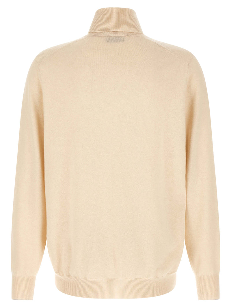 Brunello Cucinelli White Cashmere Cardigan for Men