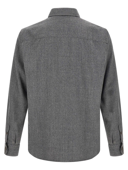 Brunello Cucinelli Gray Virgin Wool Blouse