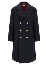 Brunello Cucinelli Blue Cashmere Coat for Men