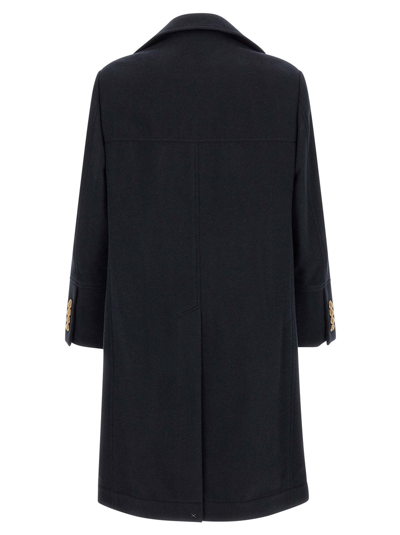 Brunello Cucinelli Blue Cashmere Coat for Men