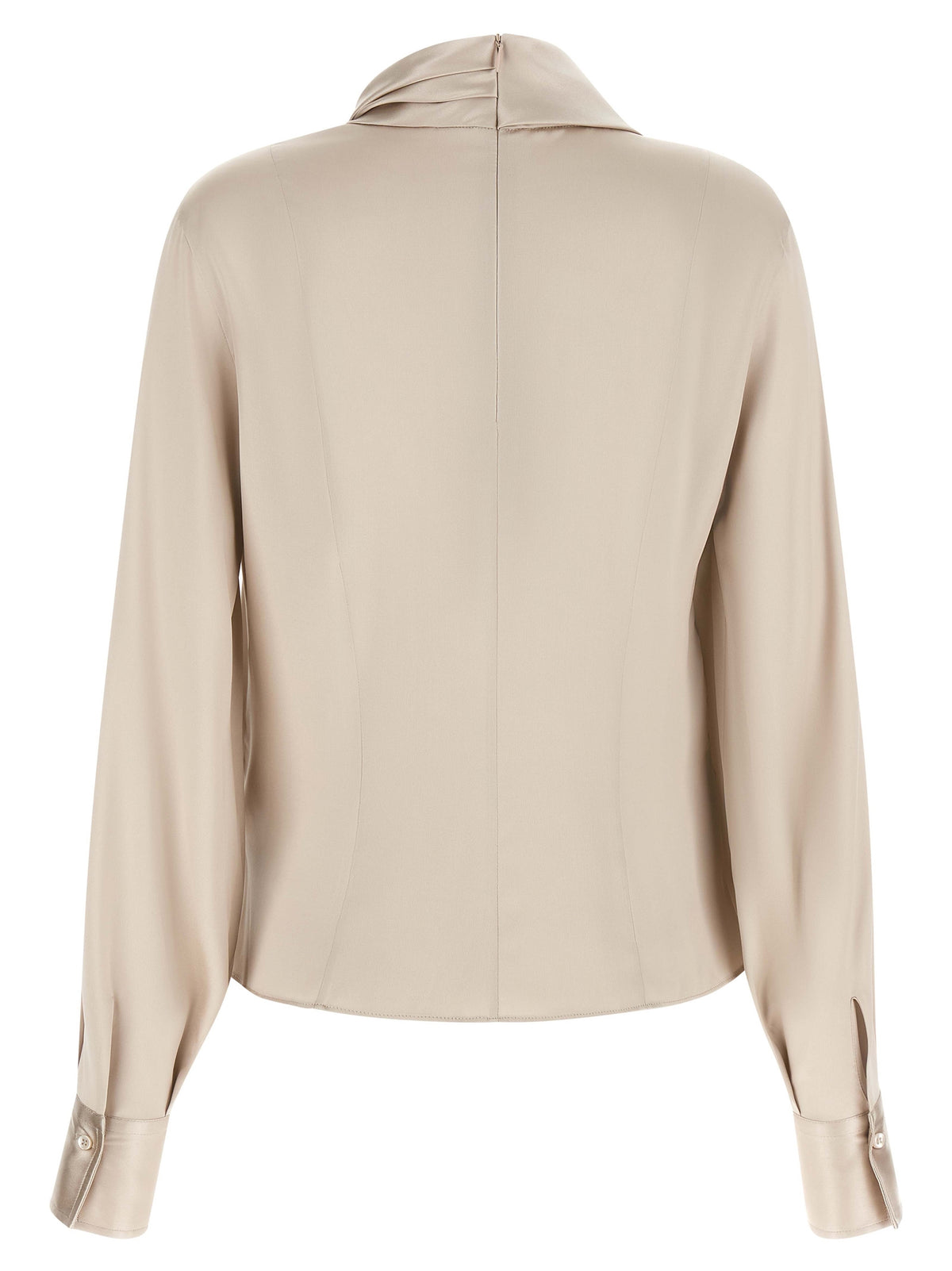 Brunello Cucinelli Beige Silk Blouse - Elegance Redefined