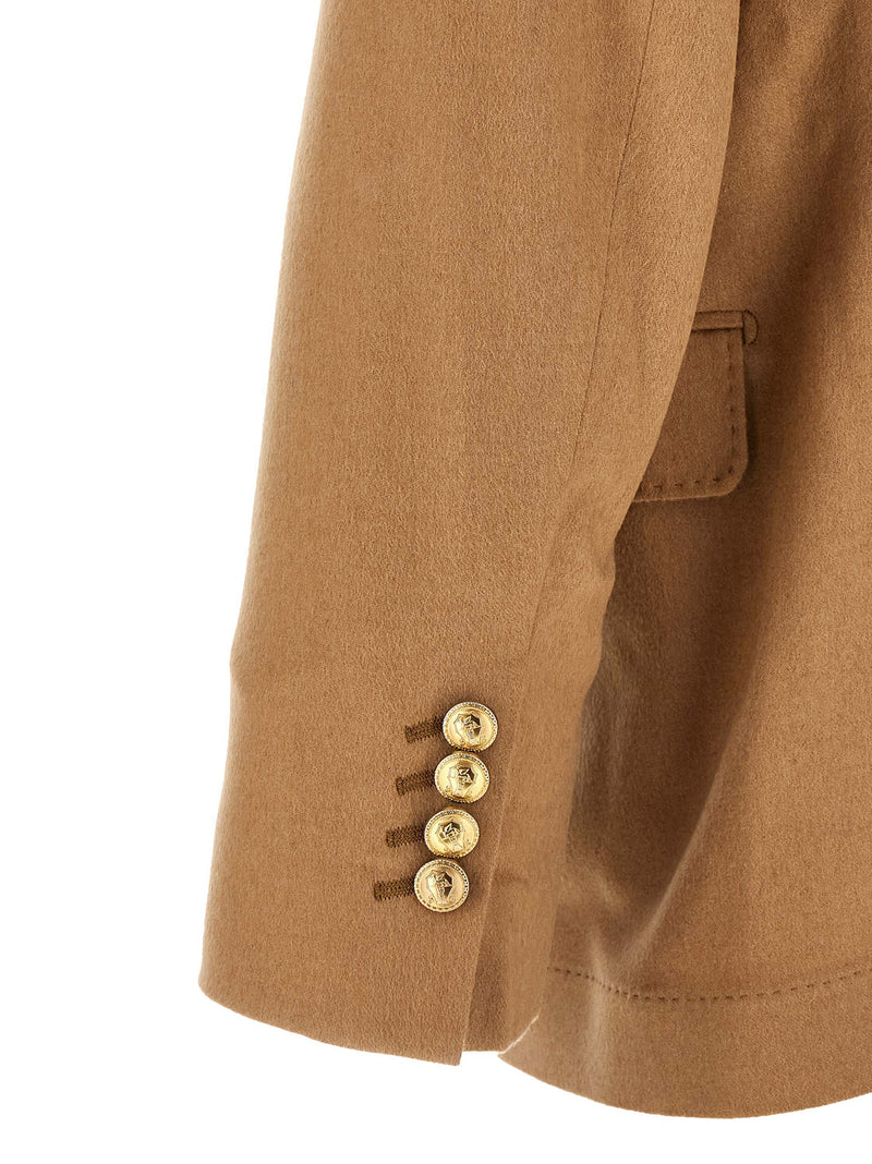Blazer en Cachemire Beige Brunello Cucinelli