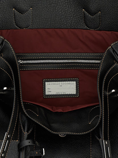 Brunello Cucinelli Black Calfskin Accessories
