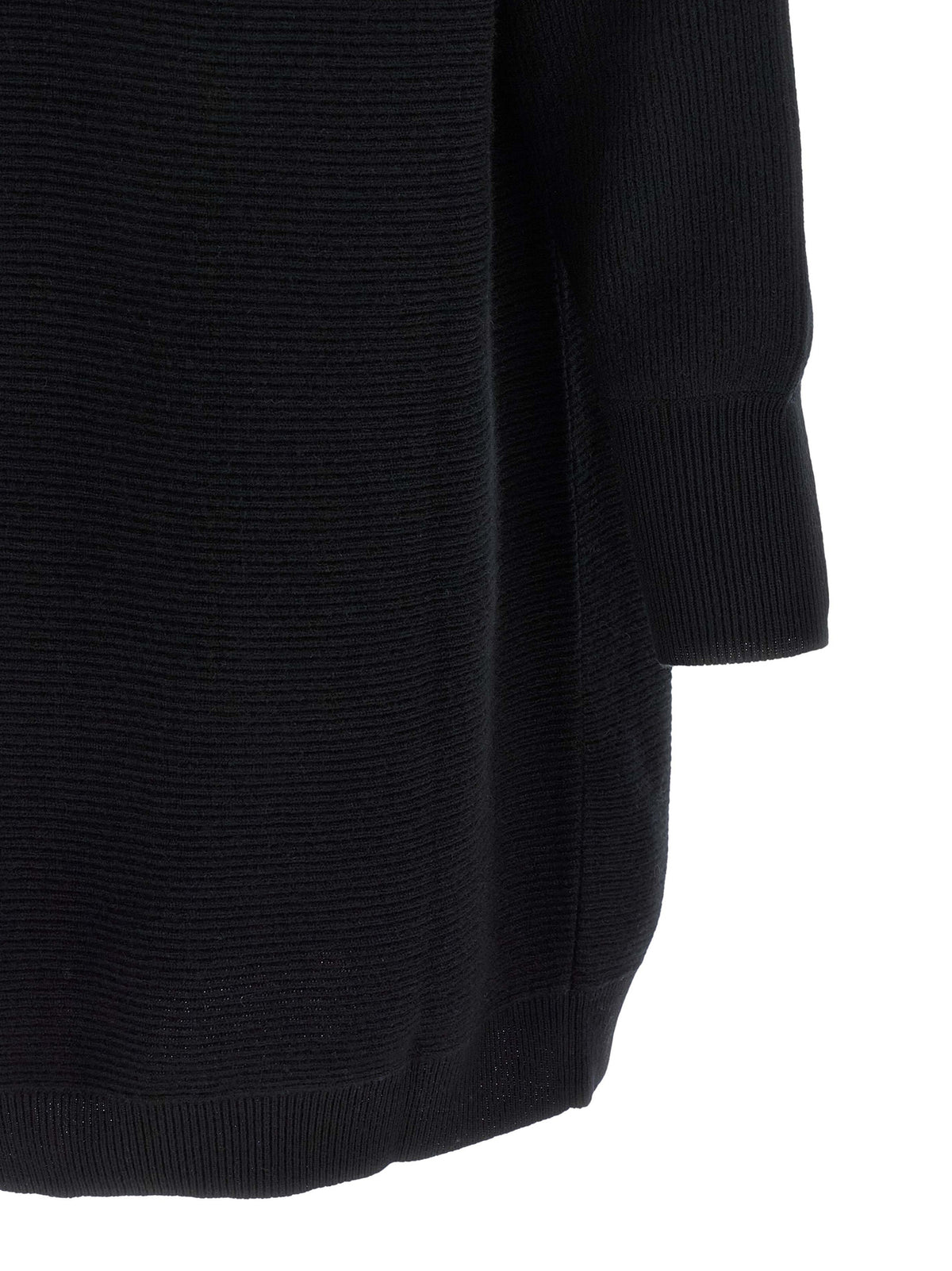 Brunello Cucinelli Black Virgin Wool Short Dress