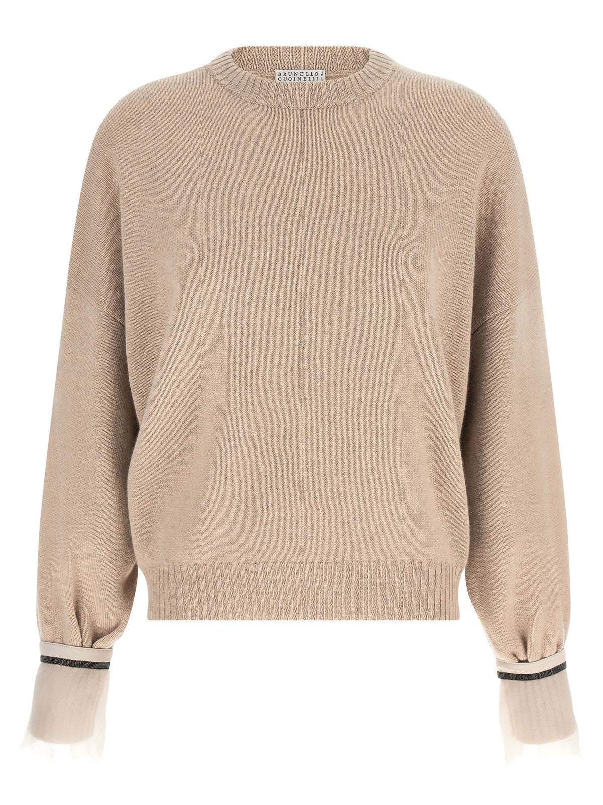 Brunello Cucinelli Beige Cashmere Cardigan for Women