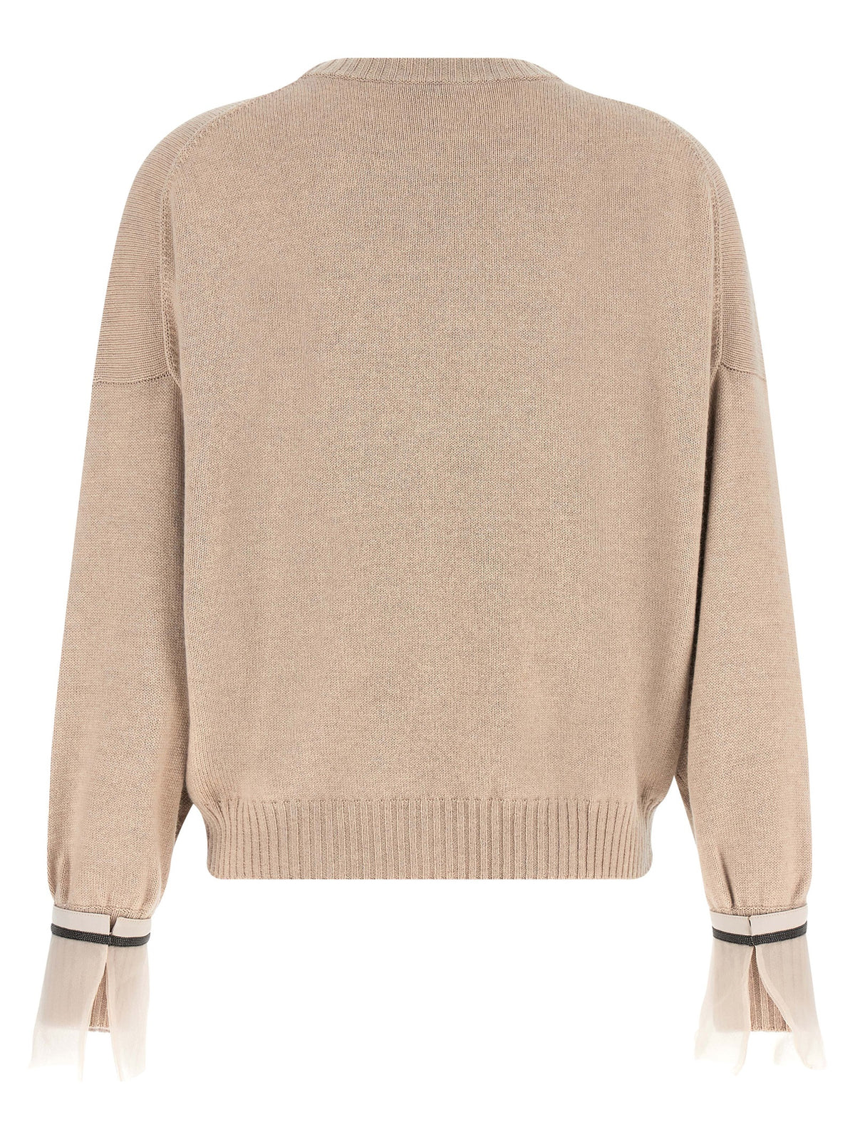 Brunello Cucinelli Beige Cashmere Cardigan for Women