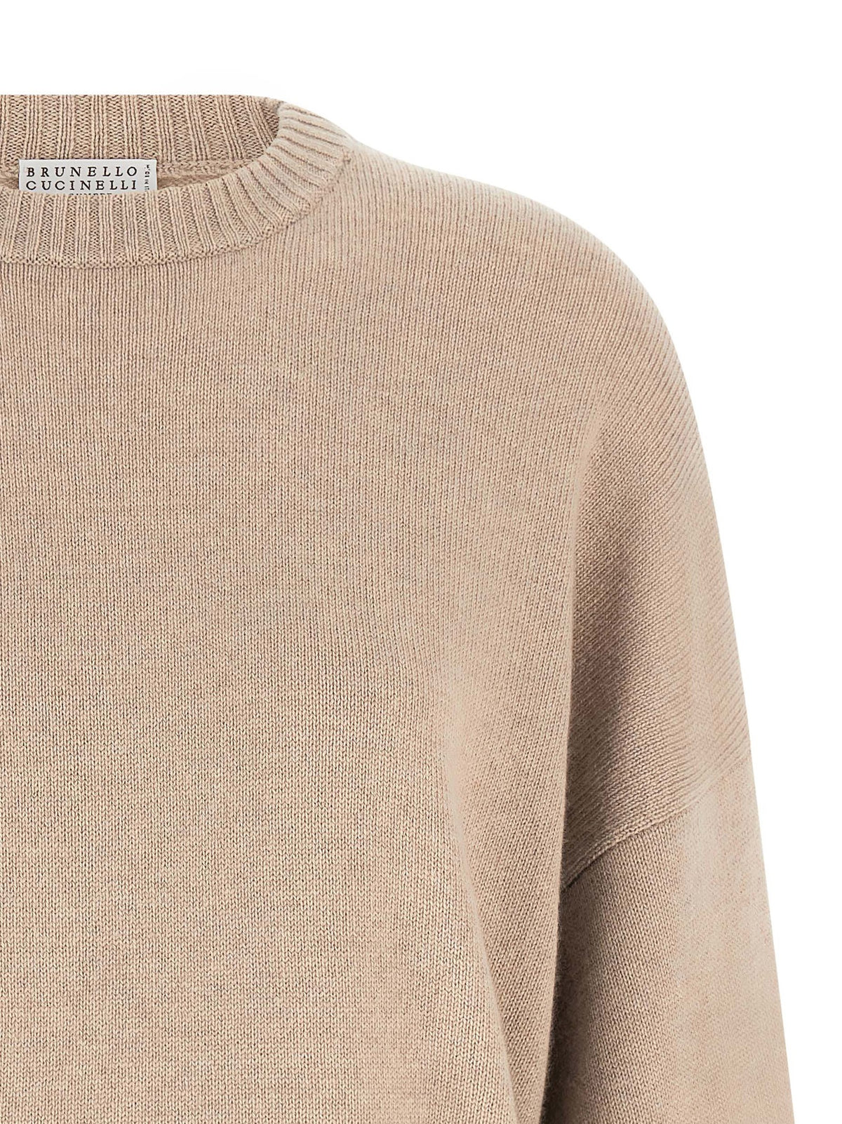 Brunello Cucinelli Beige Cashmere Cardigan for Women