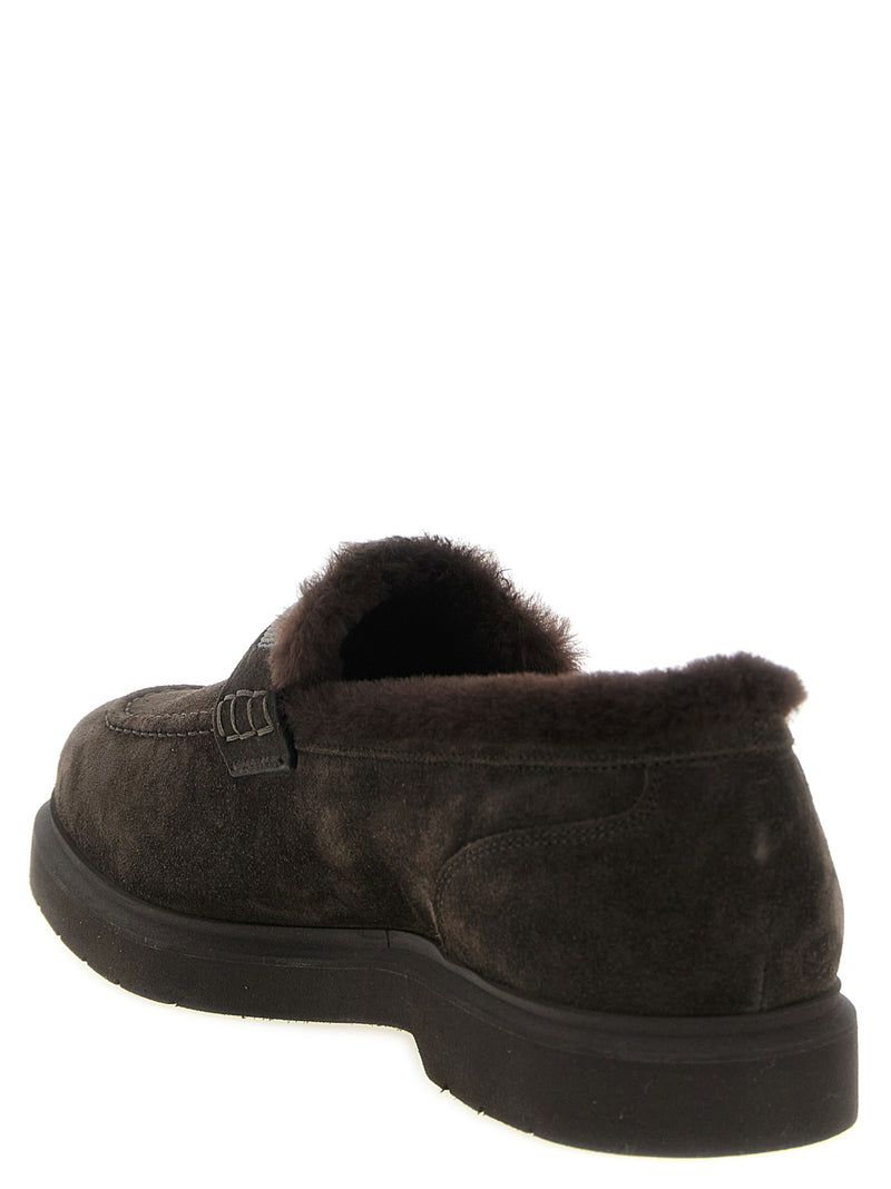 Brunello Cucinelli Brown Calfskin Penny Loafers for Women