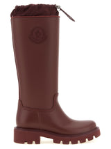 Moncler Bordeaux PVC Over The Knee Kickstream High Boots
