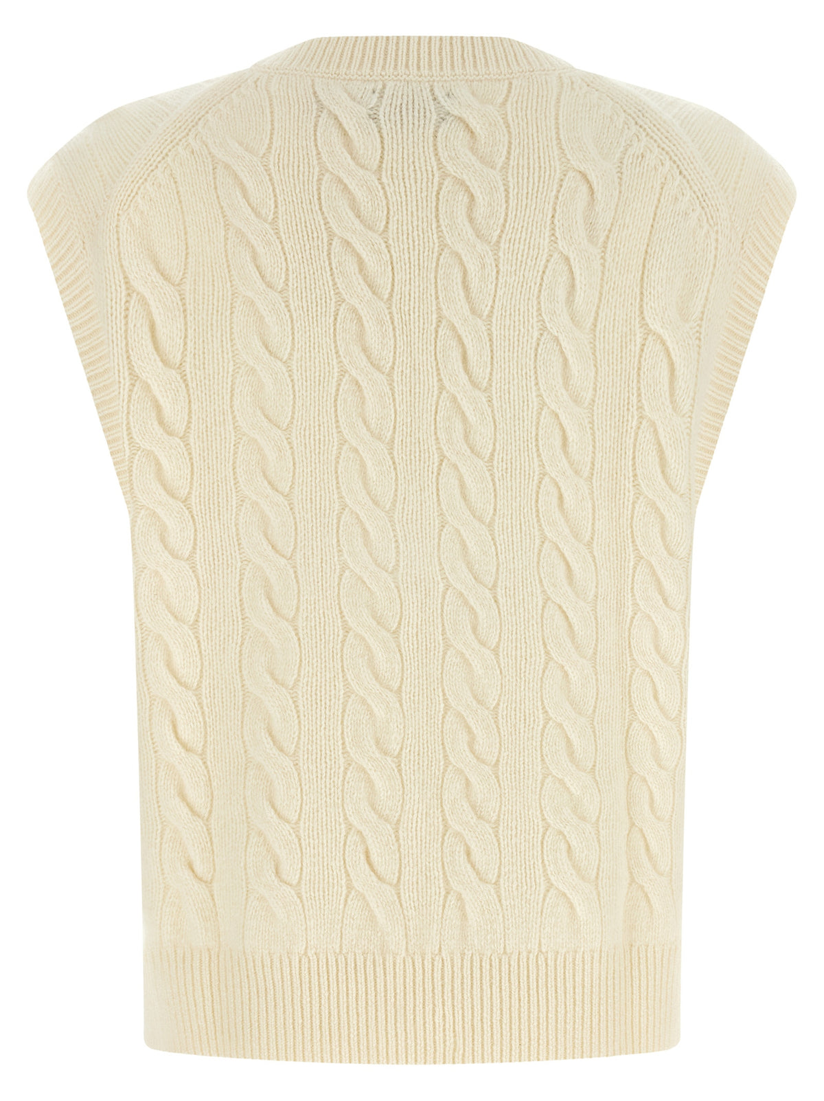 Polo Ralph Lauren White Wool Sleeveless Jacket