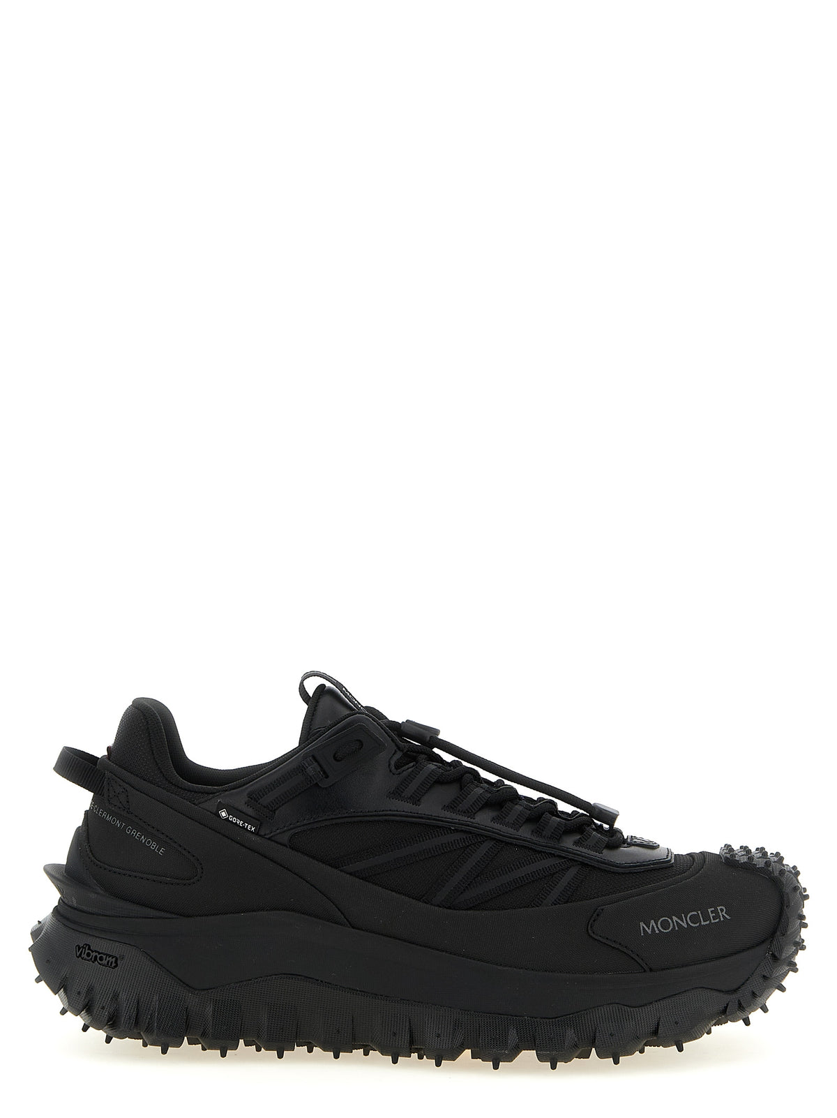 Moncler Trailgrip GTX Black Leather Athletic Sneakers