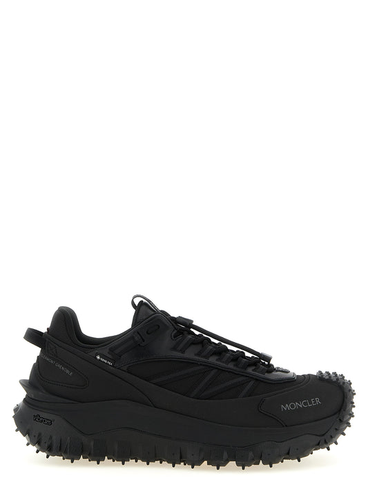 Moncler Trailgrip GTX Black Leather Athletic Sneakers