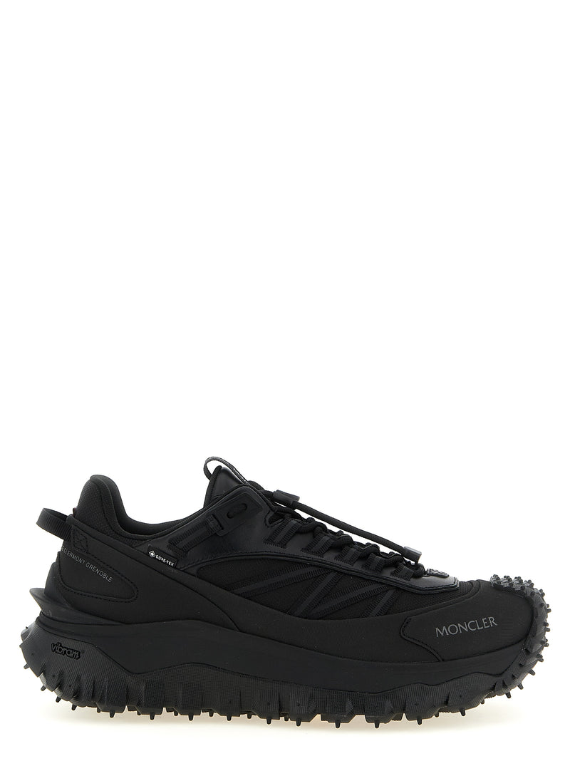 Moncler Trailgrip GTX Black Leather Athletic Sneakers