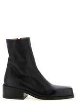 Marsell Black Calfskin Cassello Ankle Boots for Men