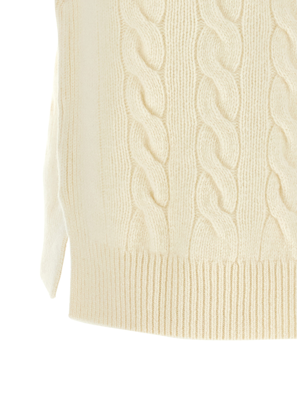 Polo Ralph Lauren White Wool Sleeveless Jacket