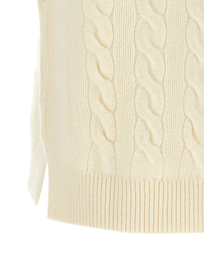 Polo Ralph Lauren White Wool Sleeveless Jacket