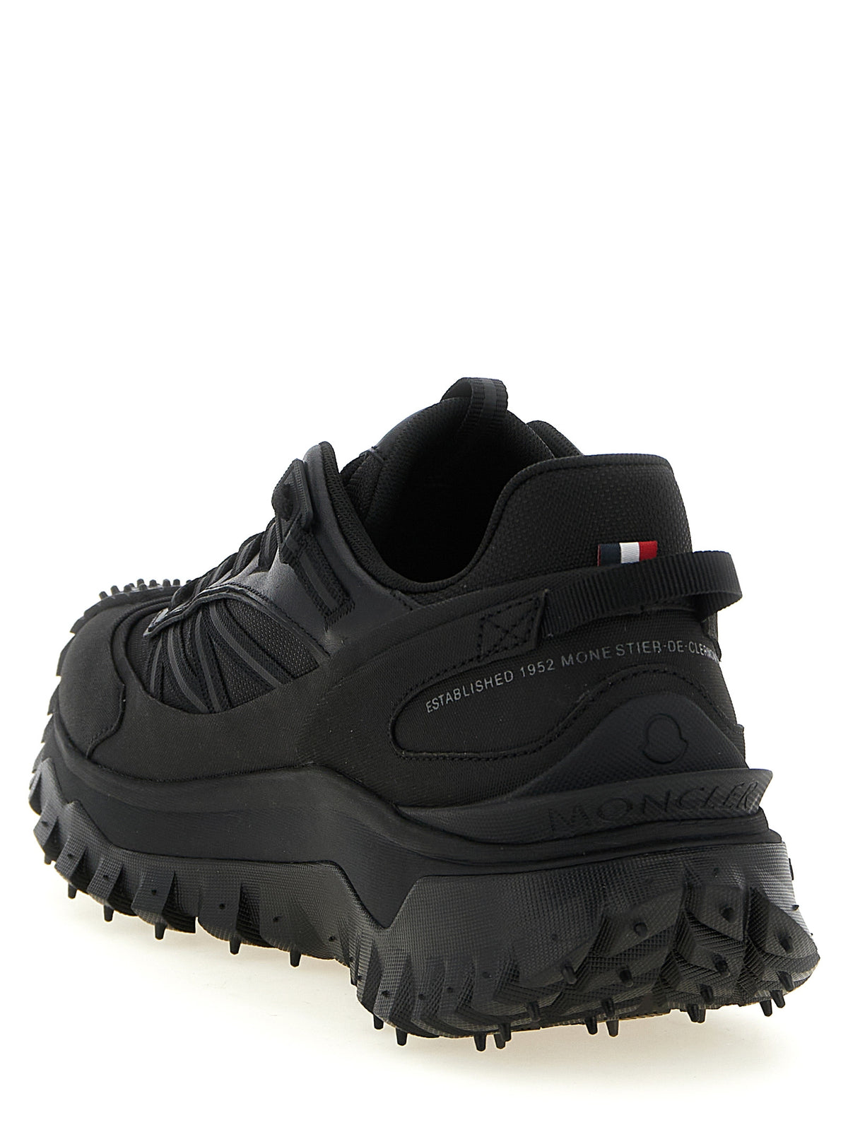 Moncler Trailgrip GTX Black Leather Athletic Sneakers