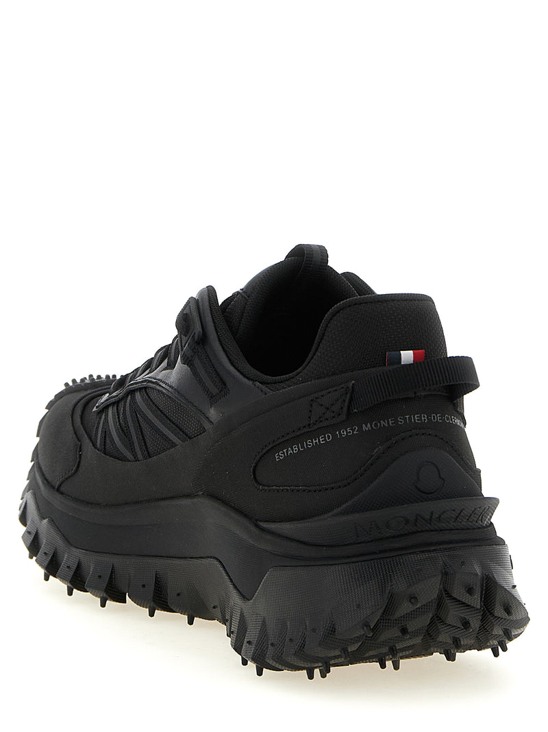 Moncler Trailgrip GTX Black Leather Athletic Sneakers