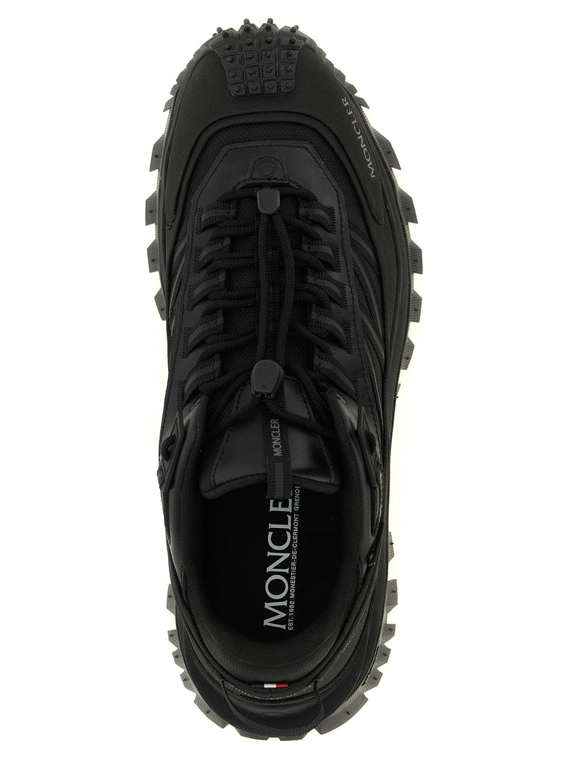 Moncler Trailgrip GTX Black Leather Athletic Sneakers