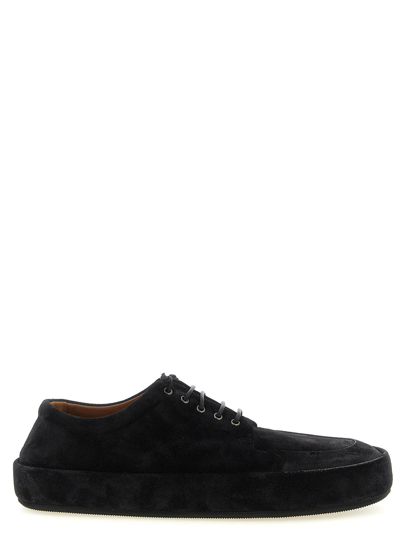Marsell Cassapelle Black Calfskin Oxfords and Derbies