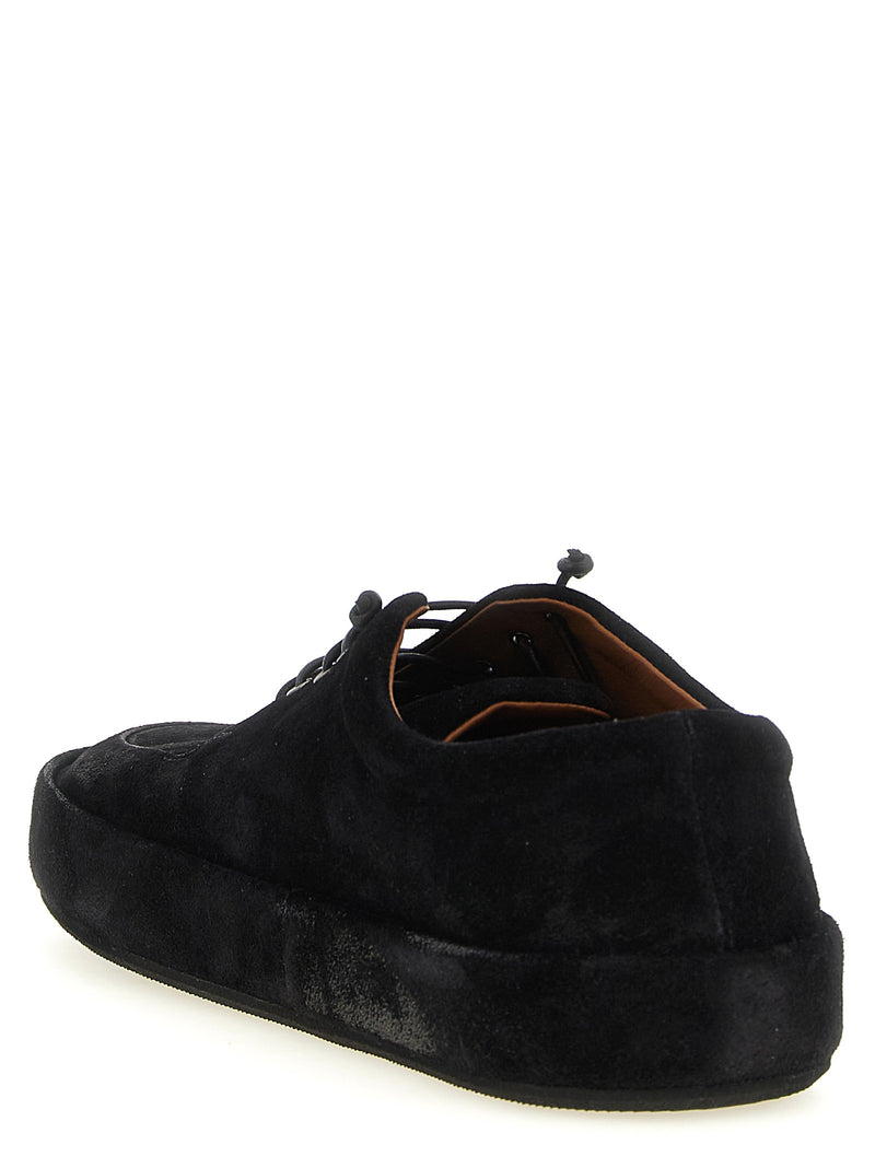 Marsell Cassapelle Black Calfskin Oxfords and Derbies