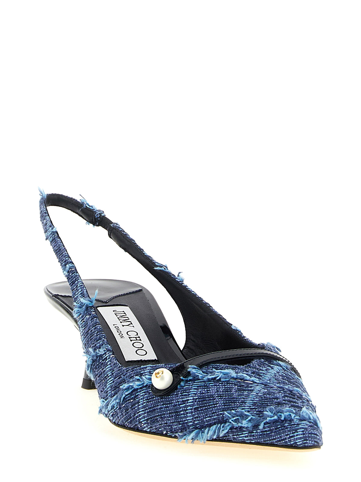 Jimmy Choo Amita Multicolor Tencel Mid Heel Pumps