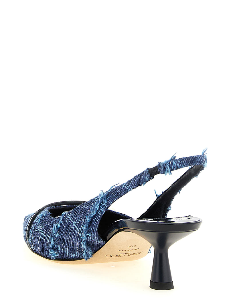 Jimmy Choo Amita Multicolor Tencel Mid Heel Pumps