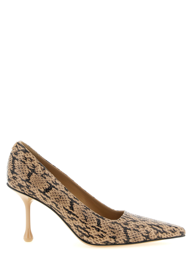 Jimmy Choo Ixia Brown Leather High Heel Pumps