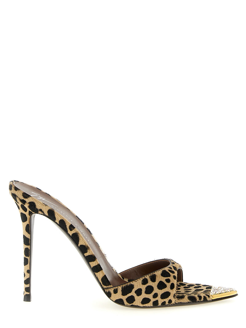 Giuseppe Zanotti Intriigo Savage Multicolor Stiletto Heel Sandals