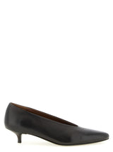 Marsell Brown Calfskin Longiforma Mid Heel Pumps for Women