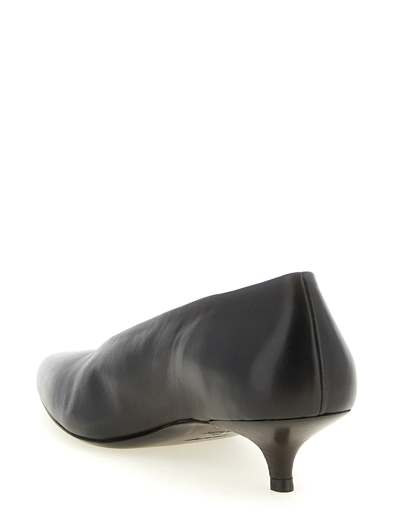 Marsell Brown Calfskin Longiforma Mid Heel Pumps for Women