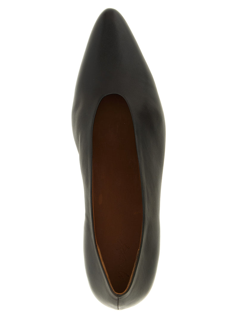 Marsell Brown Calfskin Longiforma Mid Heel Pumps for Women