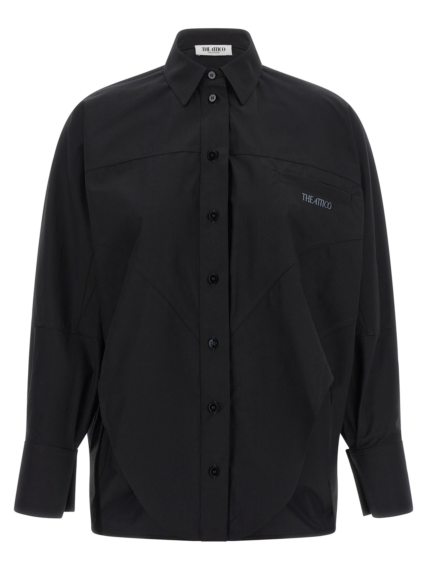 The Attico Black Cotton Blouse