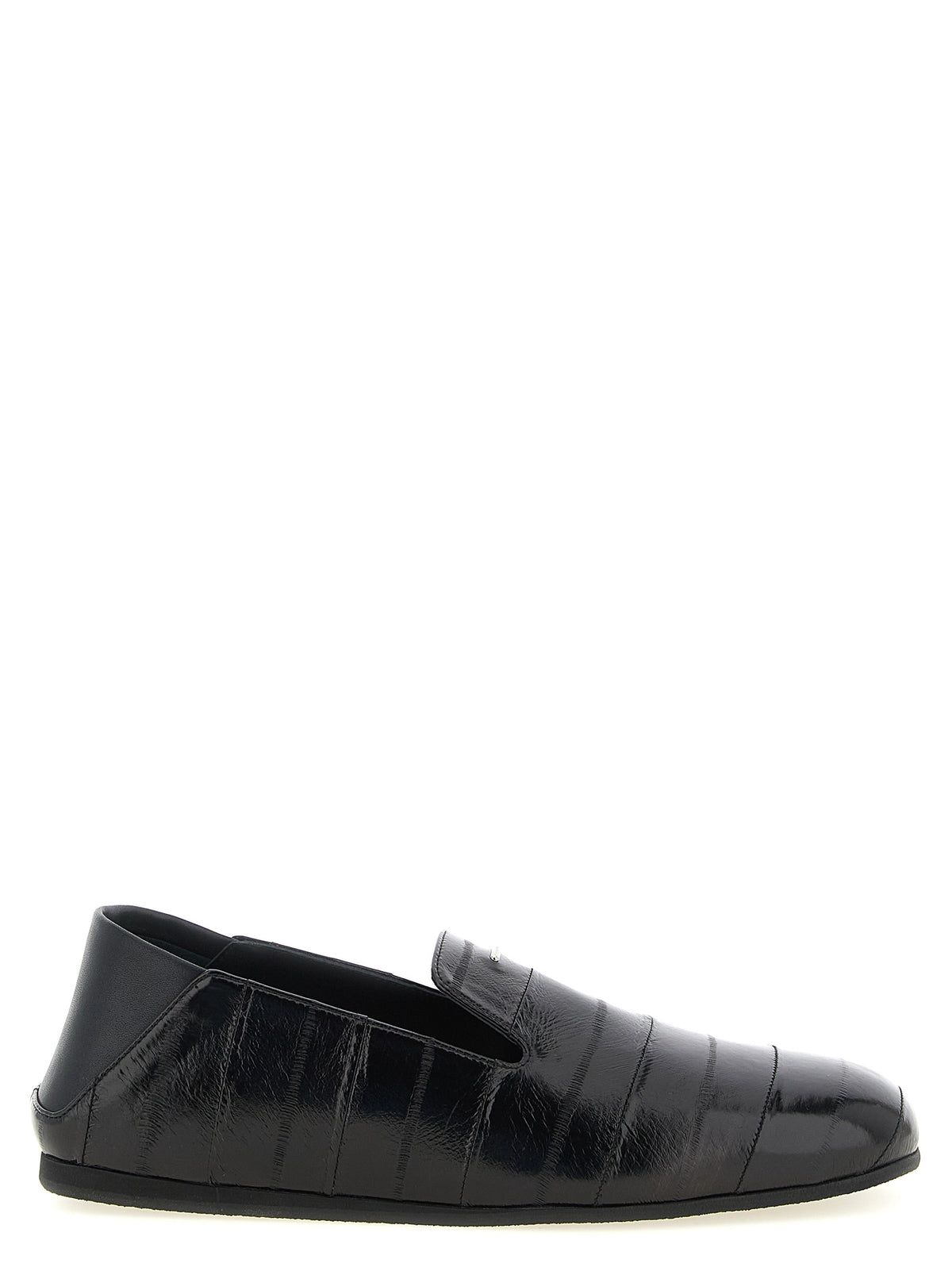 Giuseppe Zanotti Rupert 10 Black Leather Slip-On Loafers