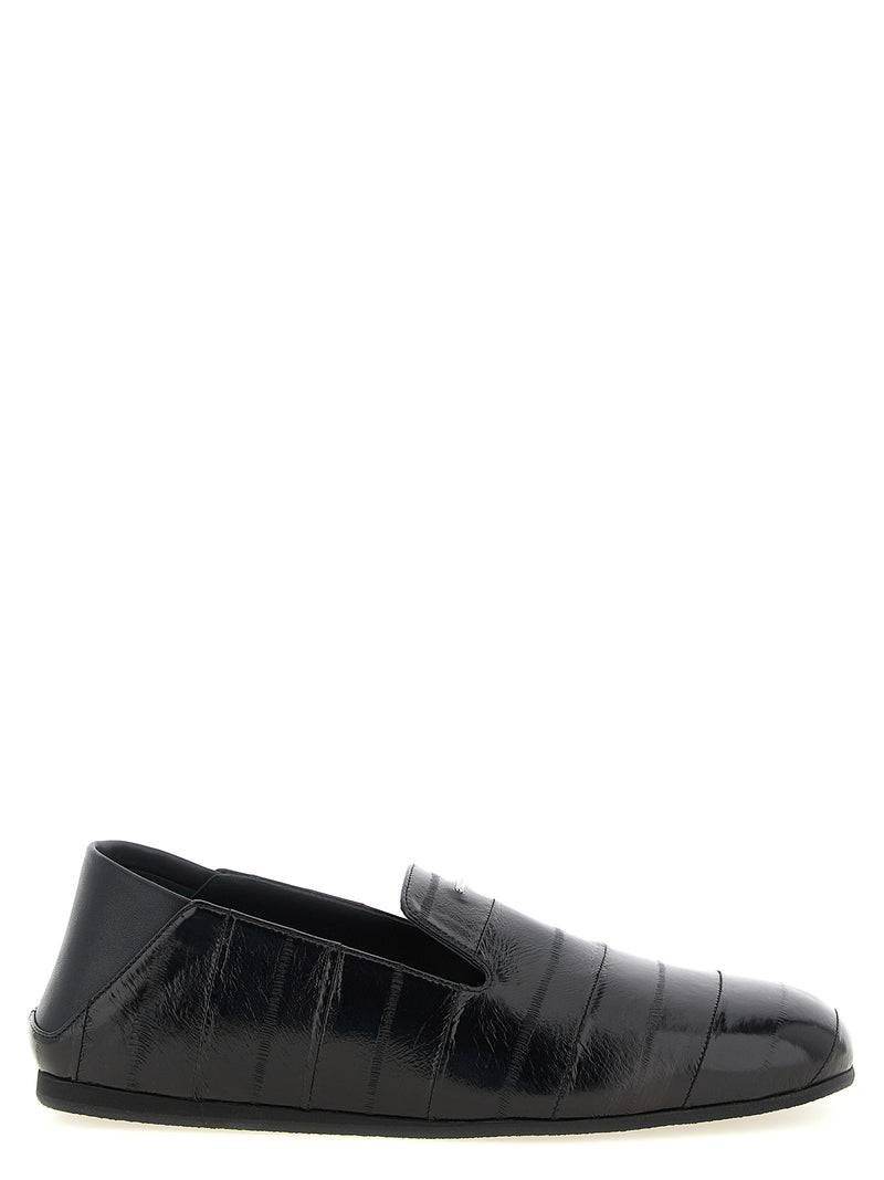 Giuseppe Zanotti Rupert 10 Black Leather Slip-On Loafers
