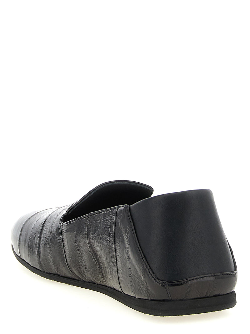 Giuseppe Zanotti Rupert 10 Black Leather Slip-On Loafers