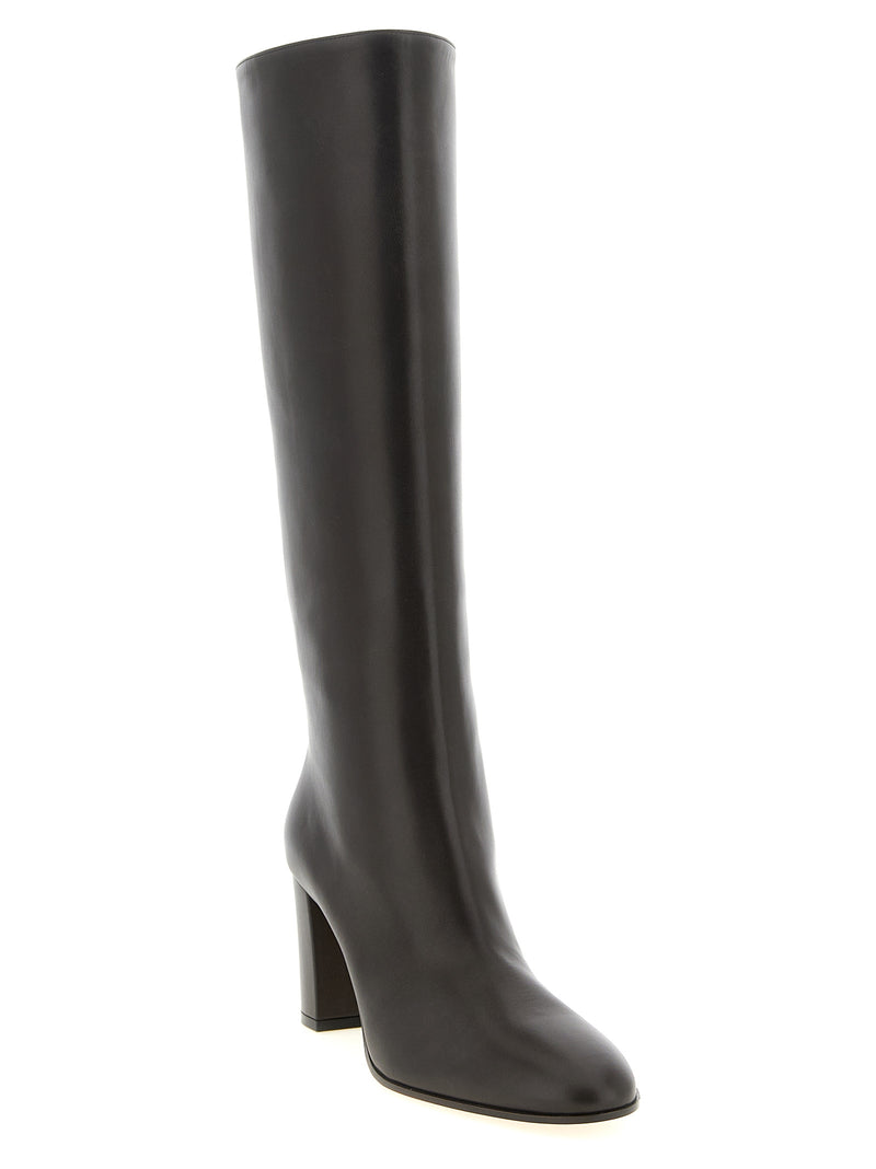 Gianvito Rossi Brown Calfskin Over The Knee Boots
