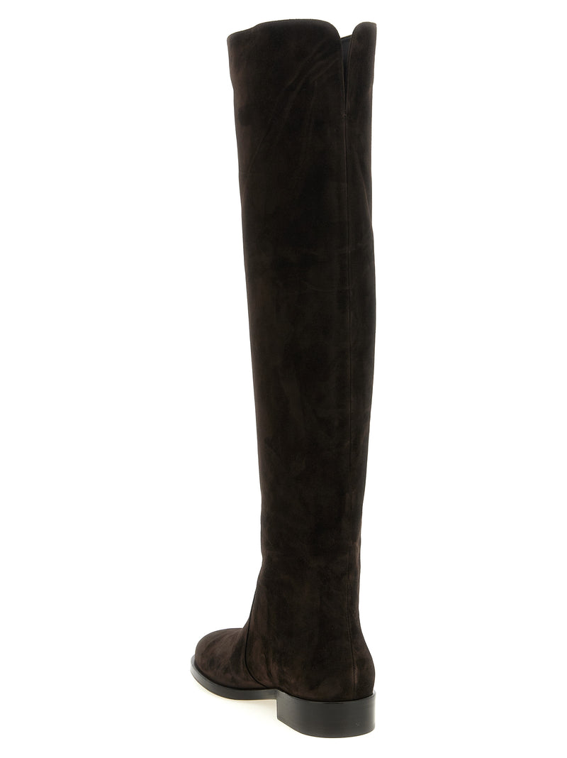 Gianvito Rossi Zayne Brown Suede Leather Over The Knee Boots