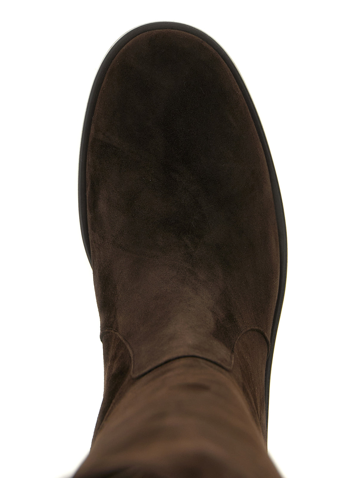 Gianvito Rossi Zayne Brown Suede Leather Over The Knee Boots