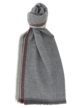 Brunello Cucinelli Gray Wool Scarf - Luxurious Craftsmanship