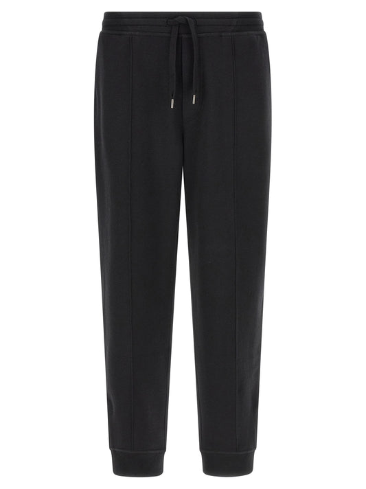 Brunello Cucinelli Black Cotton Joggers - Luxury Sportswear