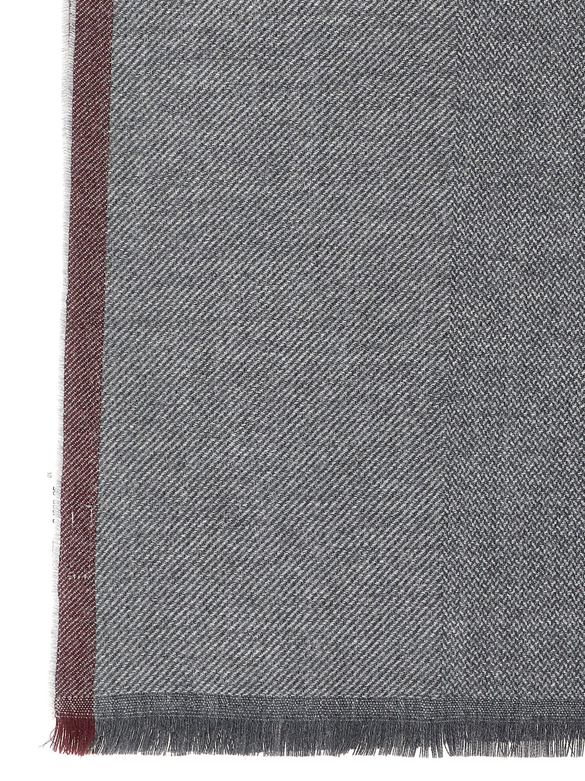 Brunello Cucinelli Gray Wool Scarf - Luxurious Craftsmanship