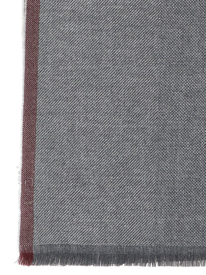 Brunello Cucinelli Gray Wool Scarf