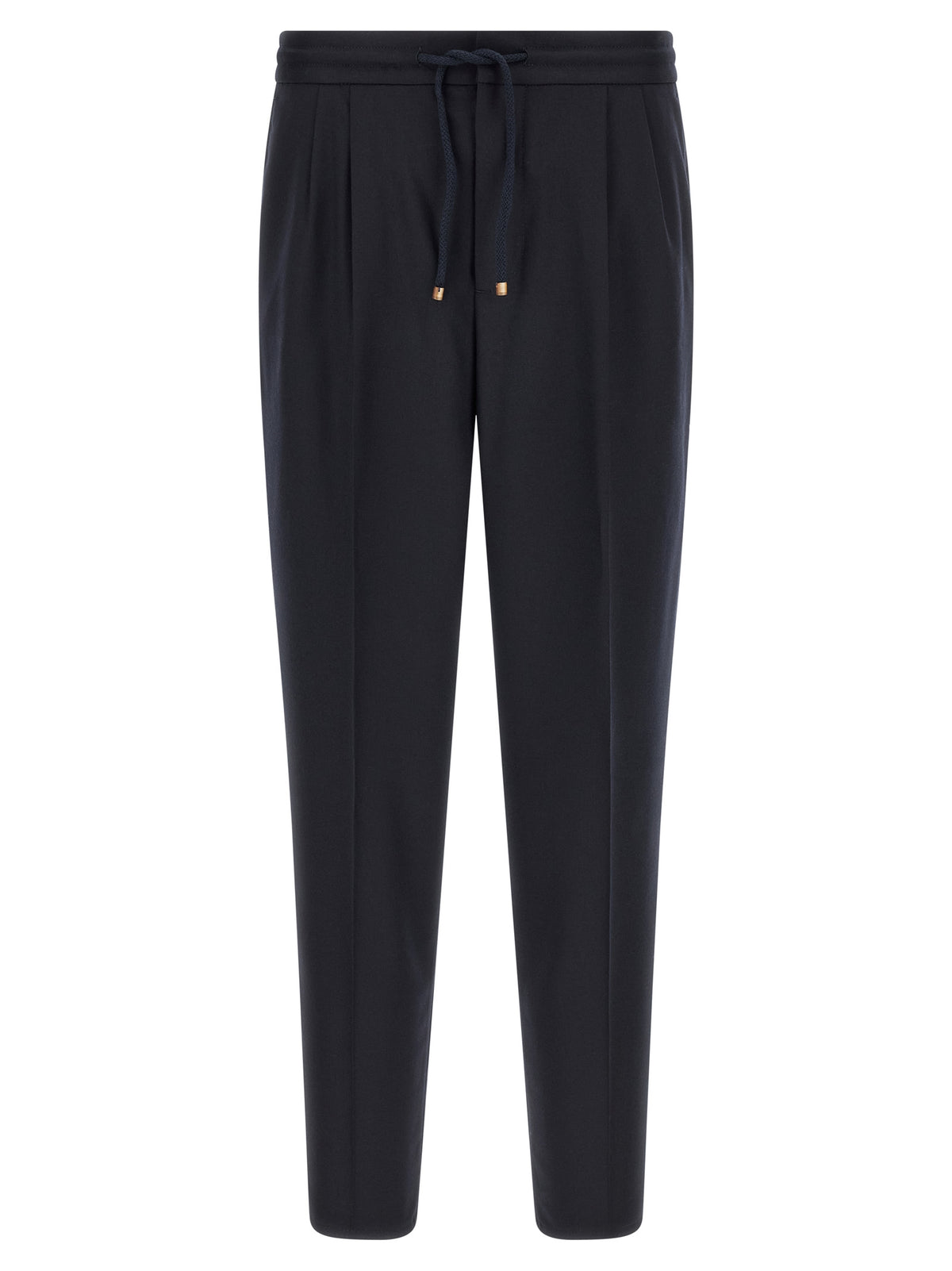 Brunello Cucinelli Blue Virgin Wool Casual Pants